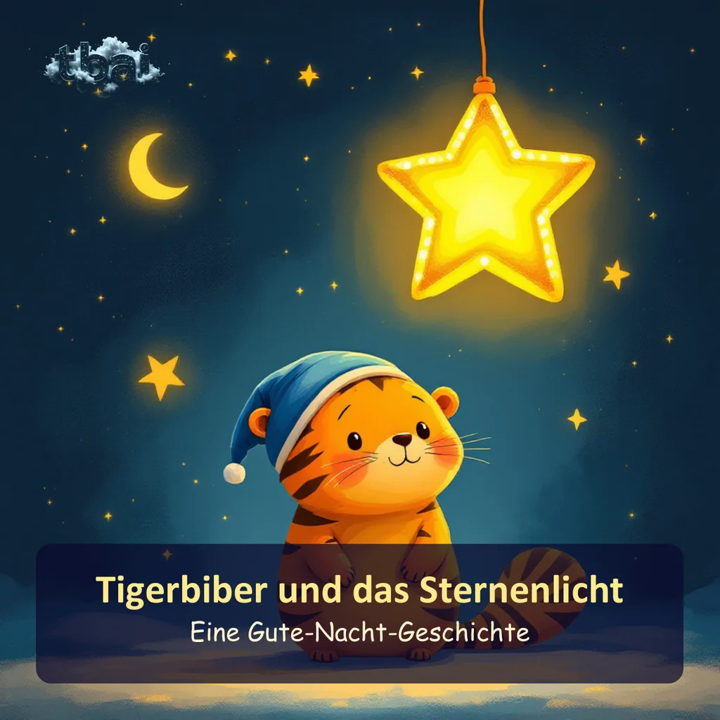 Buchcover: Tigerbiber und das Sternenlicht — eine Gute-Nacht-Geschichte